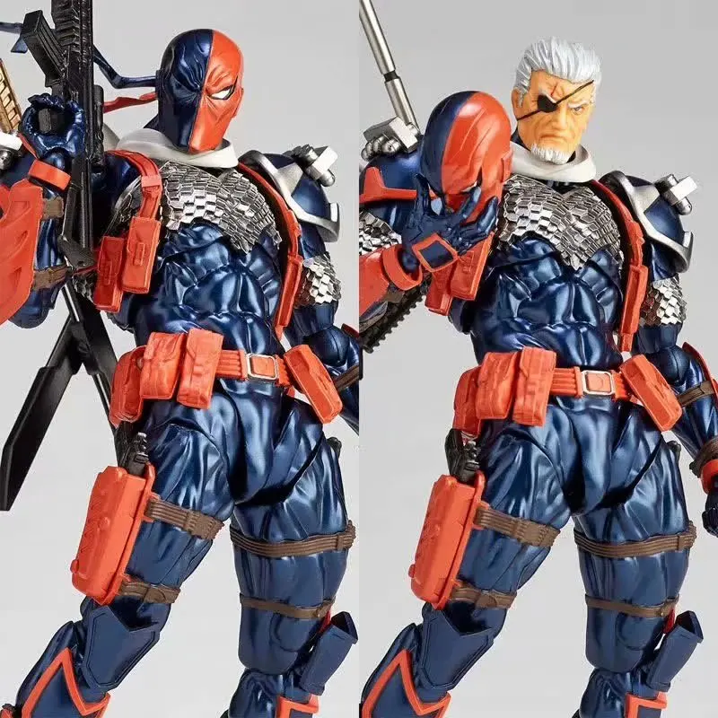 6inch DC Amazing Yamaguchi Revoltech Series NO.11 Deathstroke Action Figure Model Toy Doll Gift