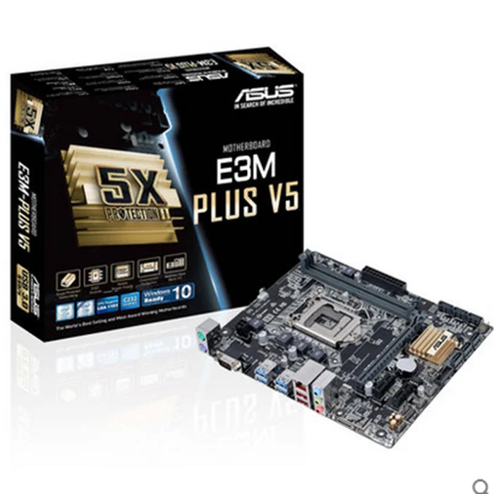 

ASUS E3M-PLUS V5 Desktop Motherboard Intel C232 LGA 1151 DDR4 32G Micro-ATXmotherboard new original