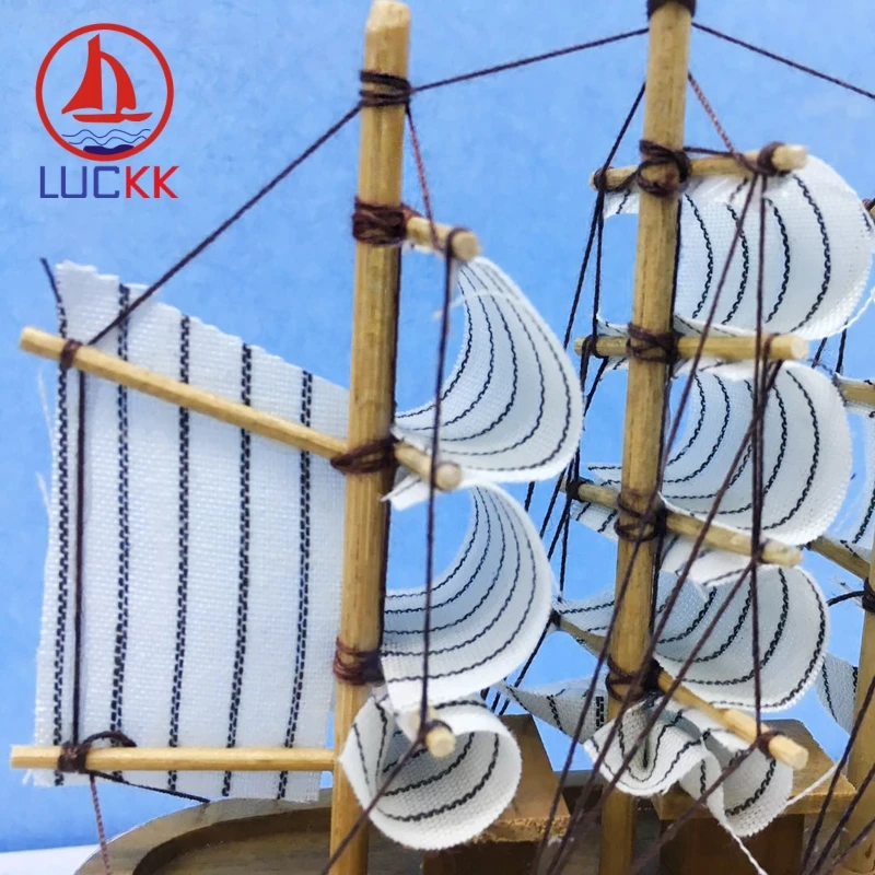 LUCKK 16 см деревянный корабль ручной работы Скандинавское украшение для интерьера