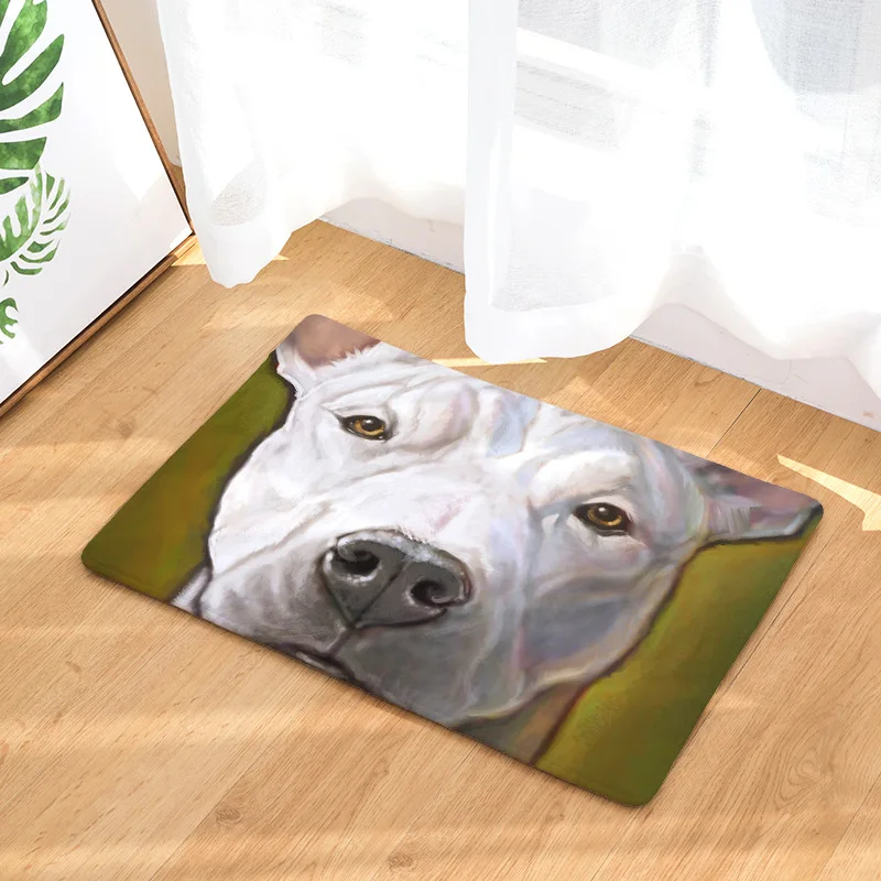  Oil Painting Dog Mat Doormat Dog Printed Mats Floor Kitchen Living romm Bathroom Rugs 40X60cm 50x80