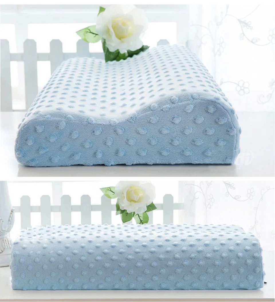 Contoured Cervical Orthopedic Pillow For Neck Pillow Memory Foam Pillow Latex Case Soft Slow Rebound Memory Foam Cervical Pillow  (9)