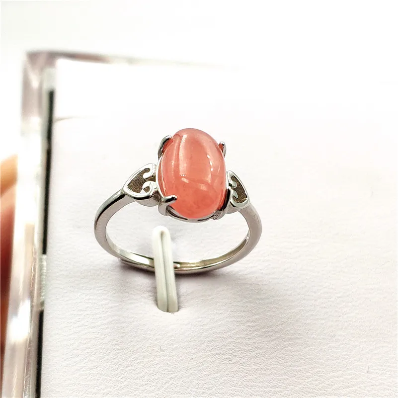 Adjustable Ring Natural Rhodochrosite (1)