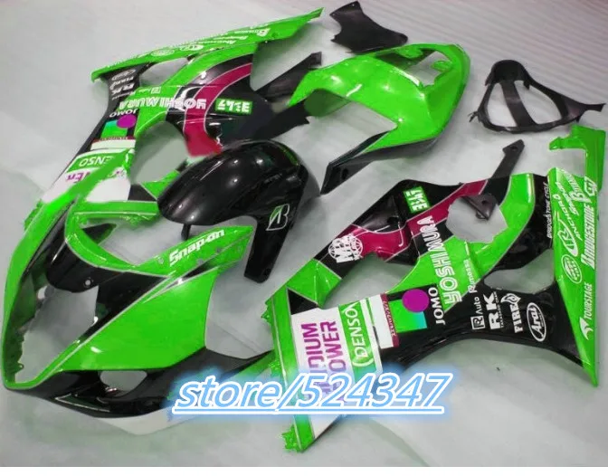 

Injection Hey-Green black GSXR 1000 2003 2004 GSX-R1000 K3 GSX R1000 GSXR-1000 K3 03-04 GSXR1000 03 04 Fairing for Suzuki