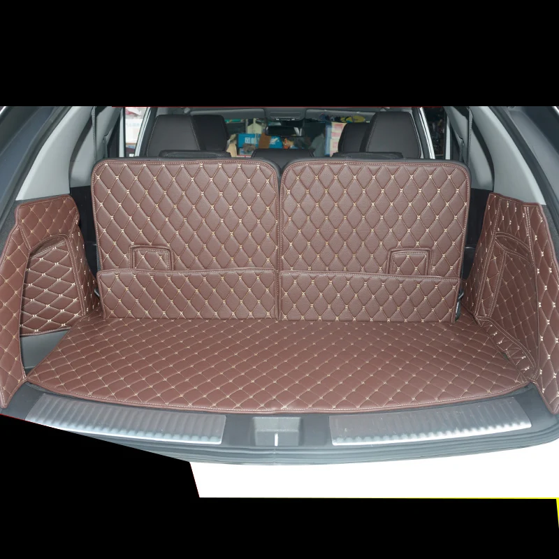 lsrtw2017 fiber leather car trunk mat for for acura mdx 2014 2015 2016