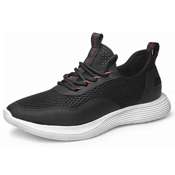 

Fashion Mesh Breathable Running Sport Shoes Invisible Elevator Insole Height Increasing 6 CM Gain Taller Height For Men