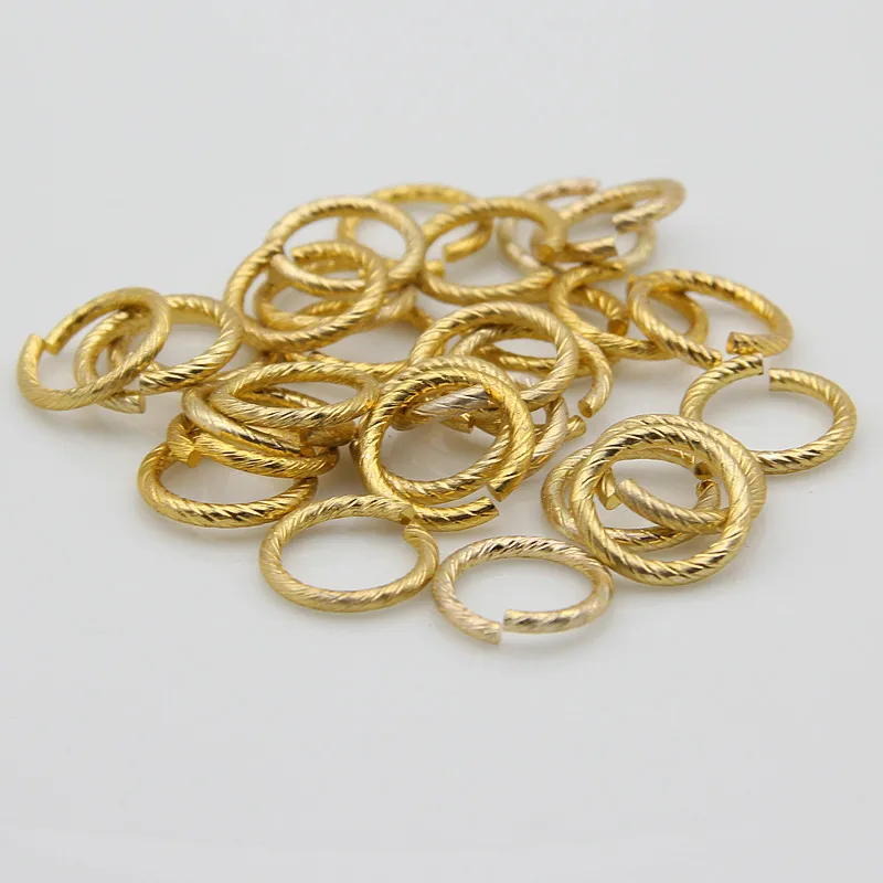 50 шт./лот 15 мм алюминиевый открытый прыжок кольца круги золотой цвет для ожерелья ювелирные изделия для создания браслетов фурнитура Разъем аксессуары
