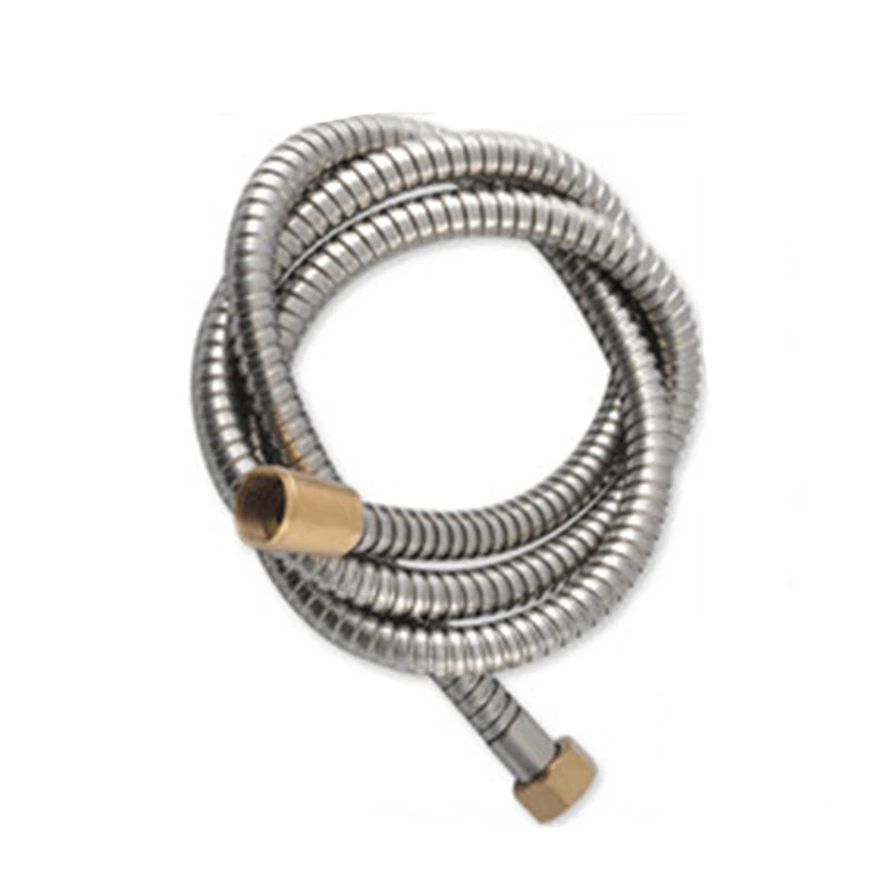 

150cm Shower Double Lock Brass Connector Shower Hose Stainless Steel Hose Handheld Shower Head Hose Pipe 1pc