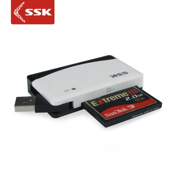 

SSK USB2.0 high speed multi in one card reader TF SD CF card reader 057