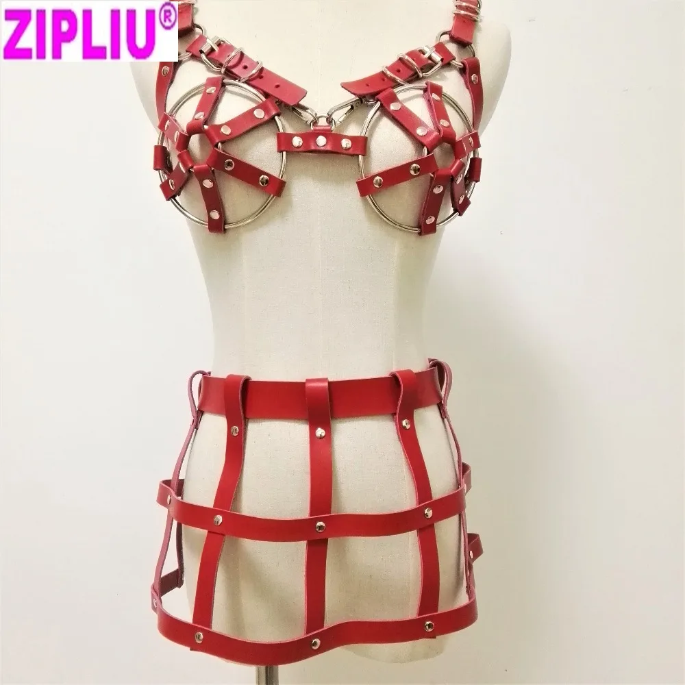SexyFashion Харадзюку Лолита и панк готика портупея с чокером ожерелья цветок