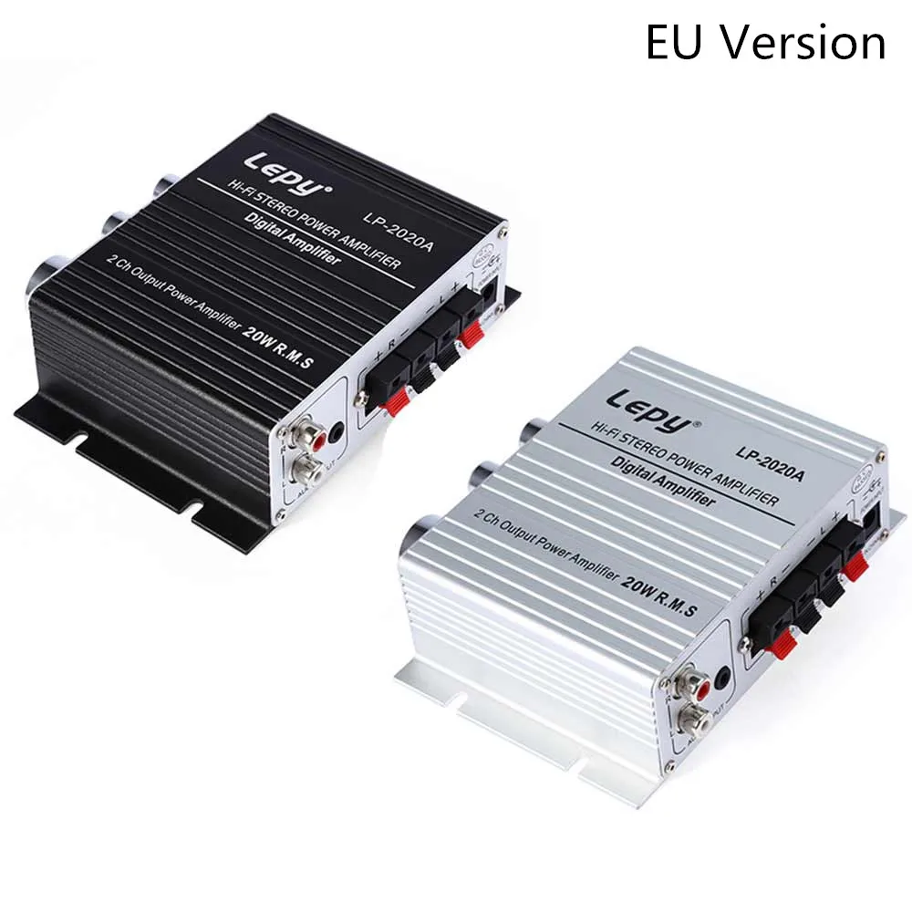 

Genuine Lepy LP-2020A HiFi Digital Mini Audio Stereo Amplifiers 20Wx2 Home Car Amplifier EU PLUG