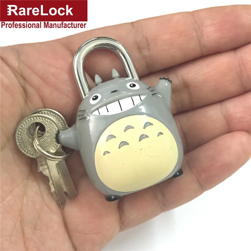 Rarelock мини-замок Тоторо Шиншилла замок такой же для мужчин и женщин пара с Путешествия Спорт багаж сумка Рюкзак Сумочка DIY f