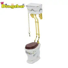 Dongzhur Miniatura Туалет кукольный домик 1:12 Миниатюрные аксессуары ретро-игрушка украшение для дома комплект миниатюрные кукольный дом WWP5894