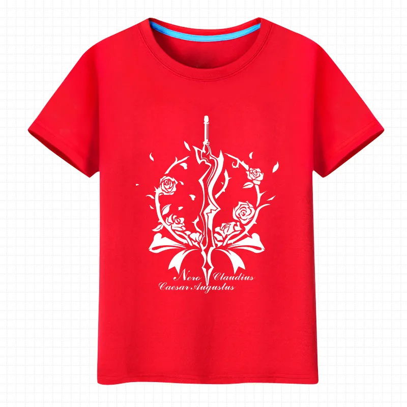 Nero Red Saber/футболка с короткими рукавами и героями мультфильмов сезон весна-осень
