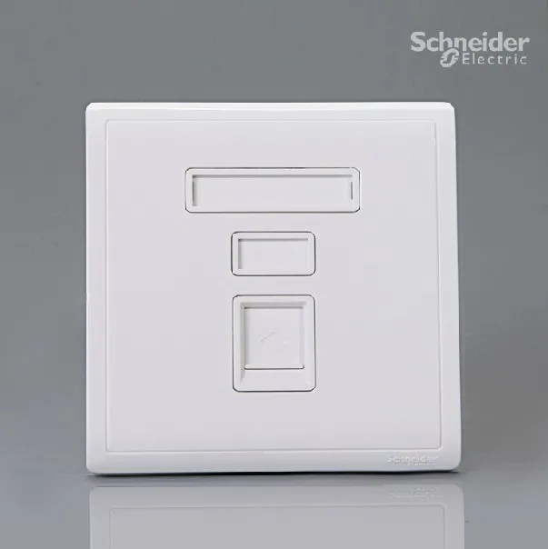 

2PCS/lot Schneider switch socket authentic Feng Shang series white one phone jack E8231RJS4