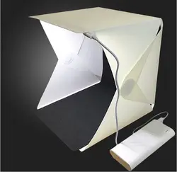 Z40 мини складной Lightbox Фотостудия софтбокс светодиодный свет софтбокс фото фон коробка освещения палатки комплект 20 см * 24 см * 24 см