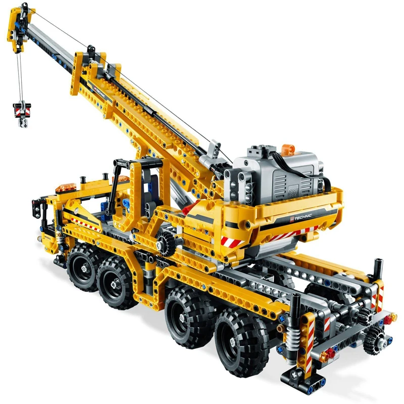 1392 шт. 20040 Technic 2в1 автокран строительные блоки механические движущиеся кран кирпичи 1 s 8053