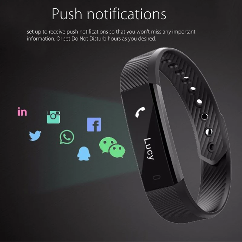 smart watch band bracelet wristband ID115 smartwatch (25)