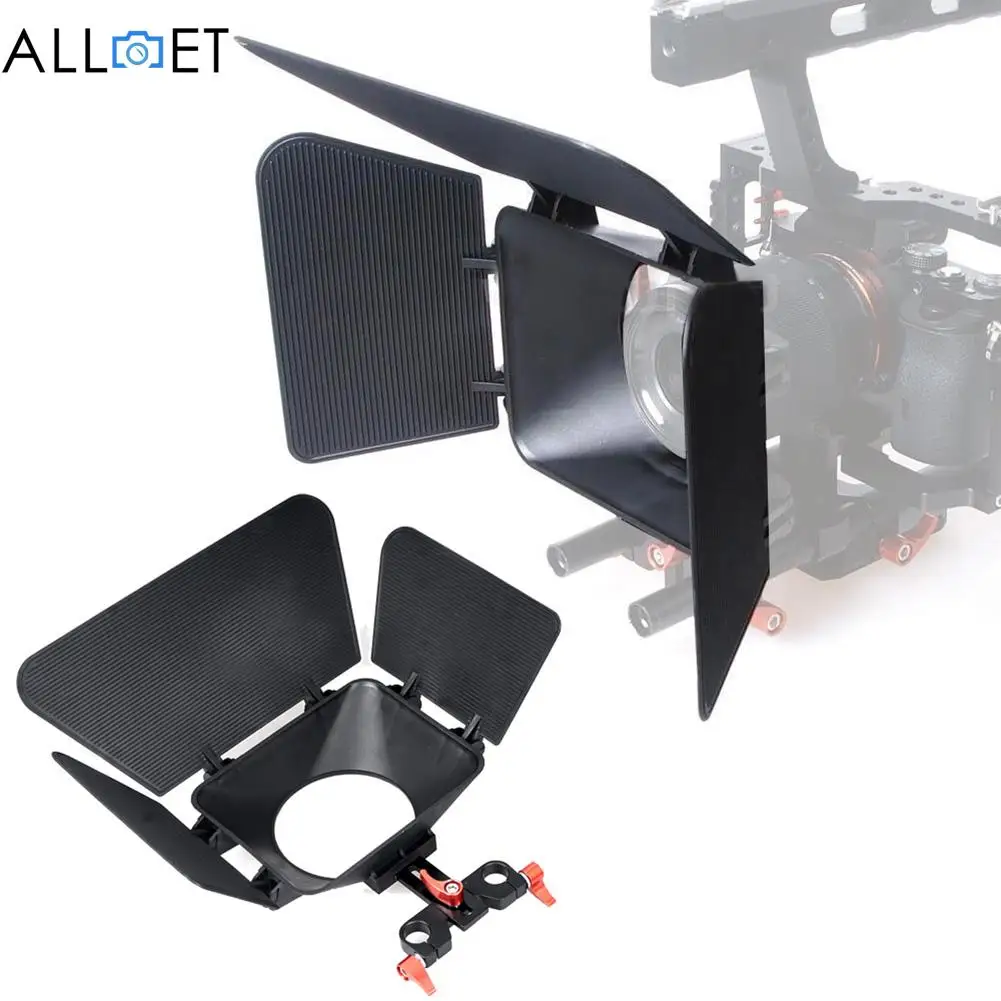 

CS-M1 ILDC Camera Matte Box for 15mm Rail Rod Support Rig Follow Focus for Sony Panasonic A7 A7II Mirrolrless Cameras