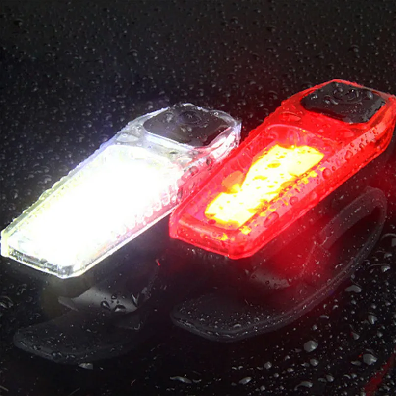USB Rechargeable Bike Light COB LED Mountain Bike Tail Light MTB Safety Warning Bicycle Rear Light Bicycle Lamp #2M18 (5)
