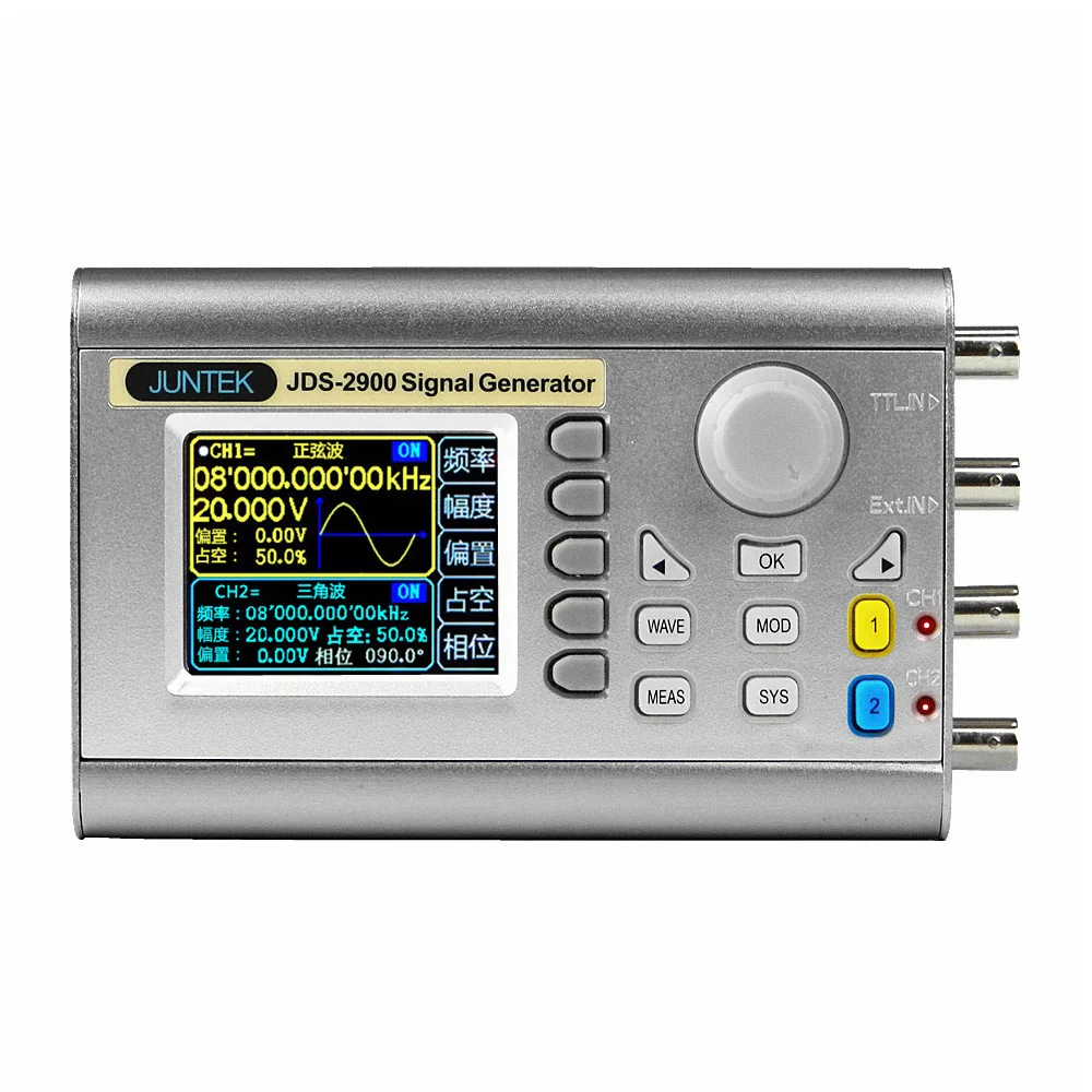 60 МГц полный генератор сигналов с ЧПУ Двойные каналы DDS функция произвольной формы импульсного сигнала источник частоты метр JDS2900