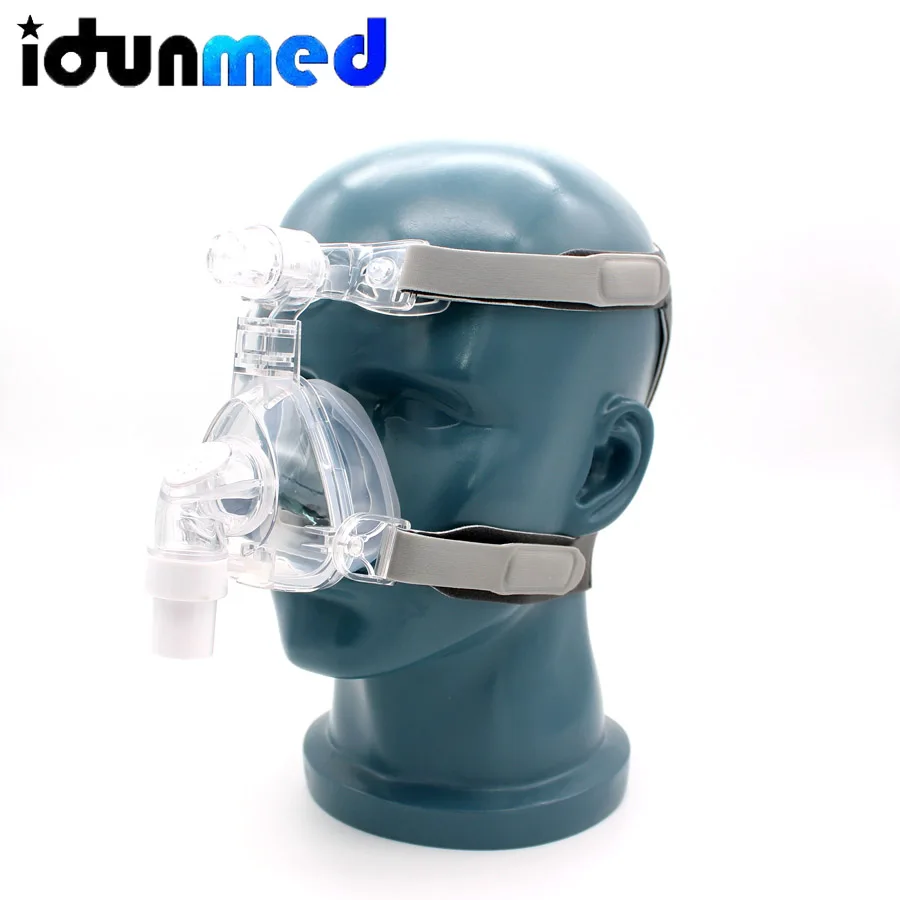 Idunmed CPAP маска NM5 носовая маска с регулируемыми ремешками головной убор дыхательная маска для апноэ сна носовая маска против храпа лечение