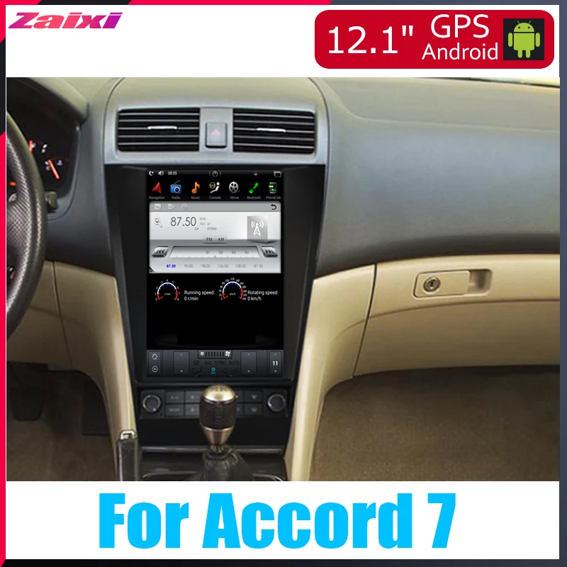 

ZaiXi Android Car Multimedia GPS For Honda Accord 7 2002~2008 Radio vertical screen tesla screen Radio Video USB DAB+
