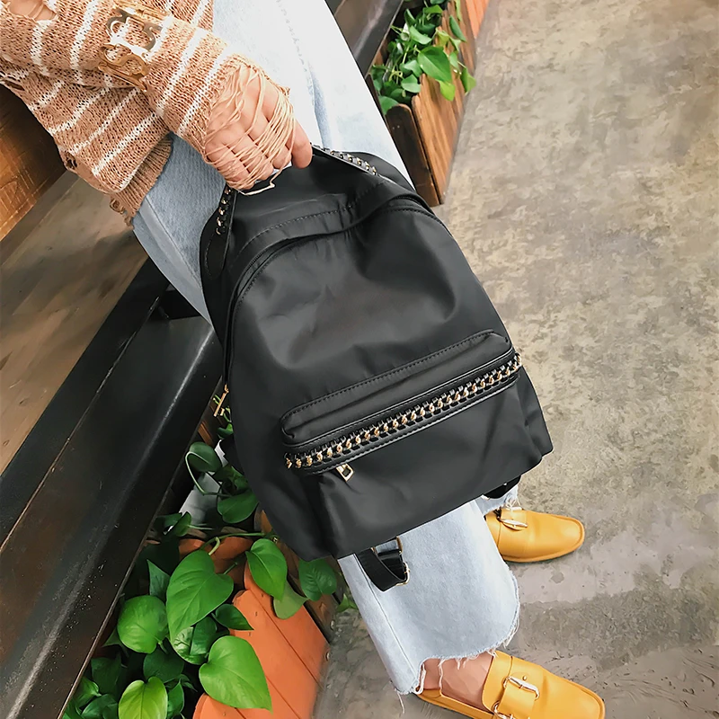 JANESPRI School Backpack for Teenage Girl Mochila Feminina Escolar Women Backpacks Nylon Waterproof Casual Laptop Bagpack Female (15)