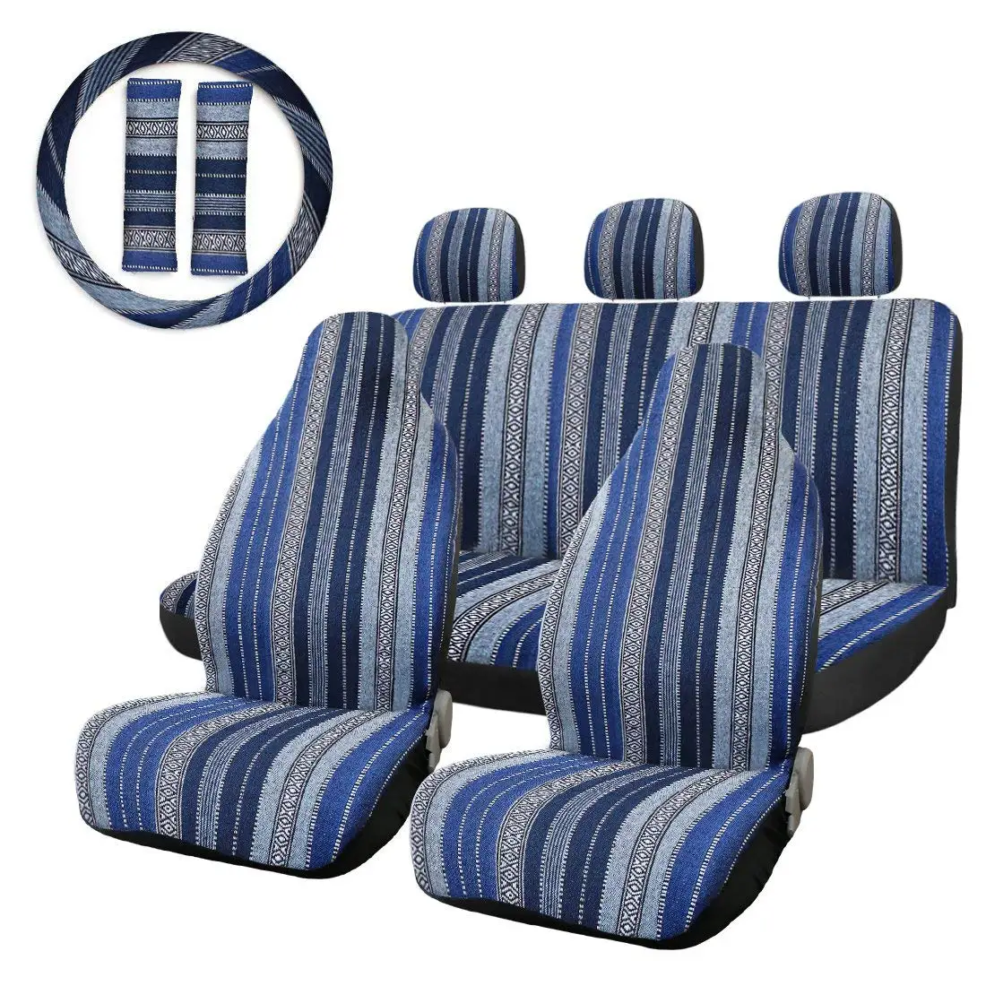 

uxcell 10pcs Universal Baja Blanket Durable Bucket Seat Cover Protector for Car Auto