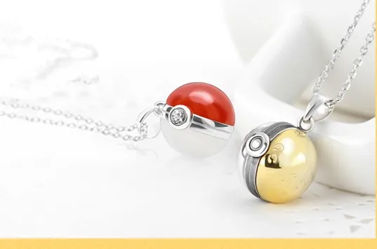 

Pokeman Pocket Monster Pokeball GS ball Pendent 925 sterling silver Free shipping
