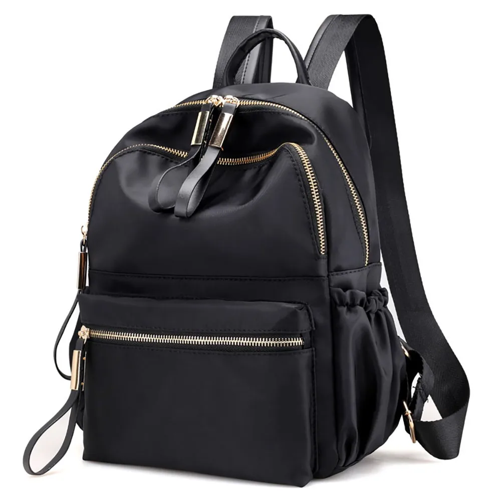 Nylon Oxford Cloth Waterproof Backpack Women Backpack College Wind Bag ...