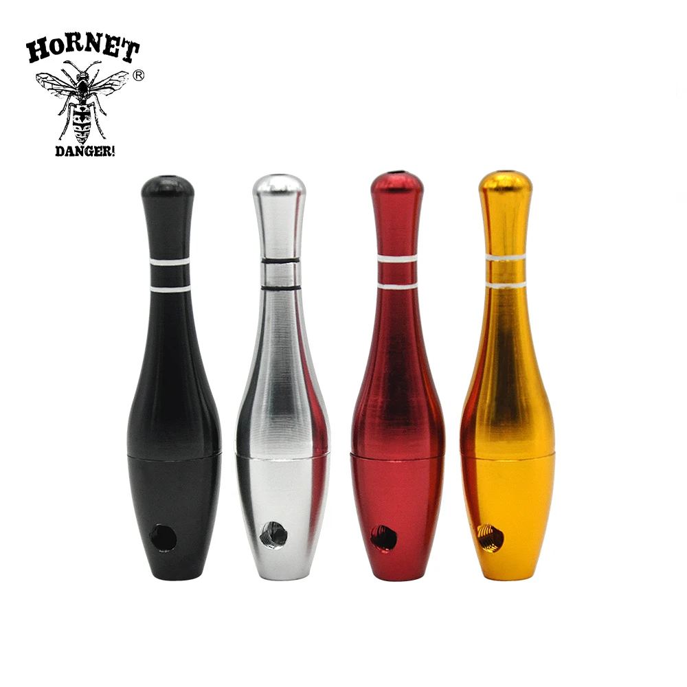 Funny Design BOWLING Shaped Metal Smoking Pipe Portable Smoke Tobacco