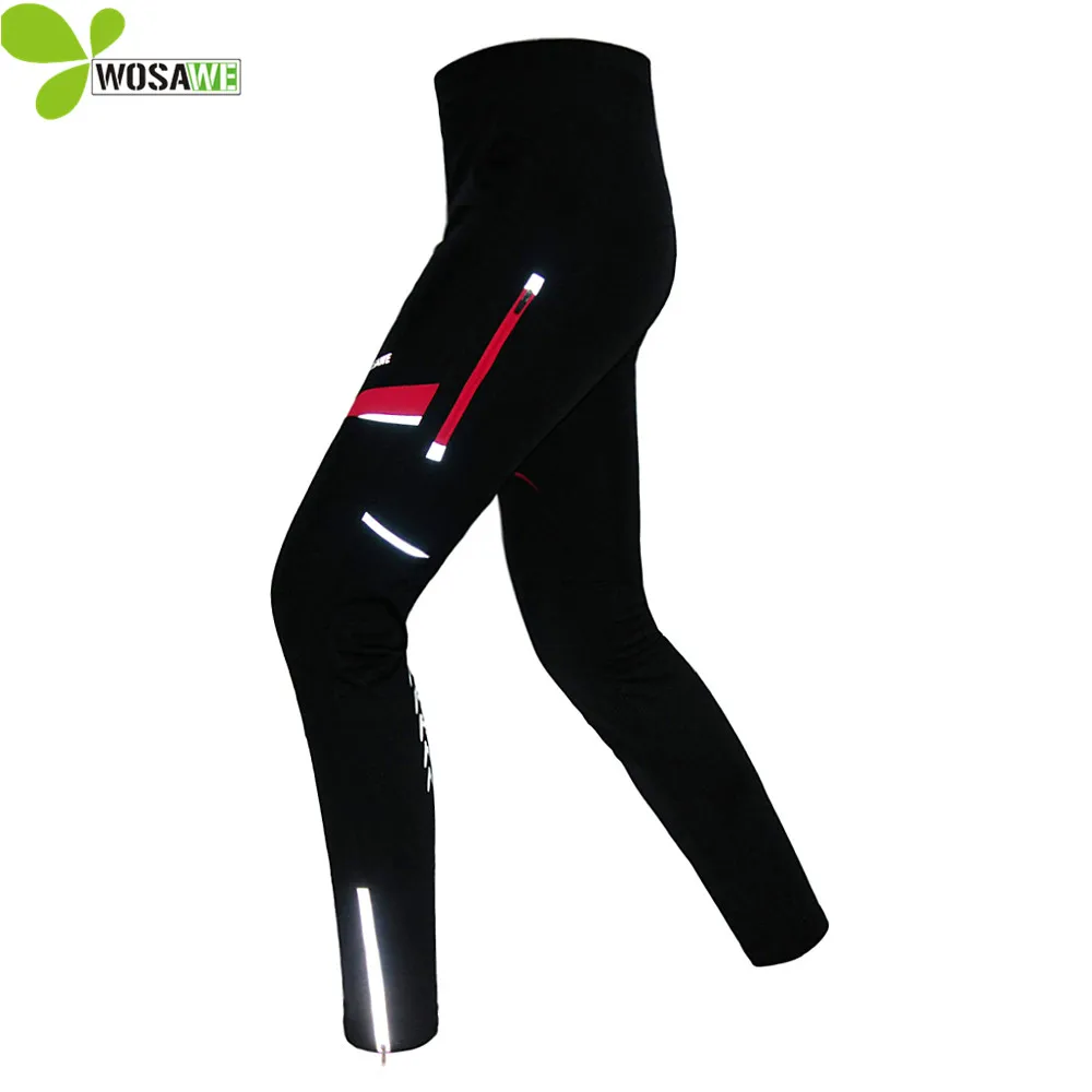 

WOSAWE Men Winter Cycling Pants MTB Downhill Bike Wear Bicycle Trousers Autumn Clothing Outdoor Sportswear Reflective Pants