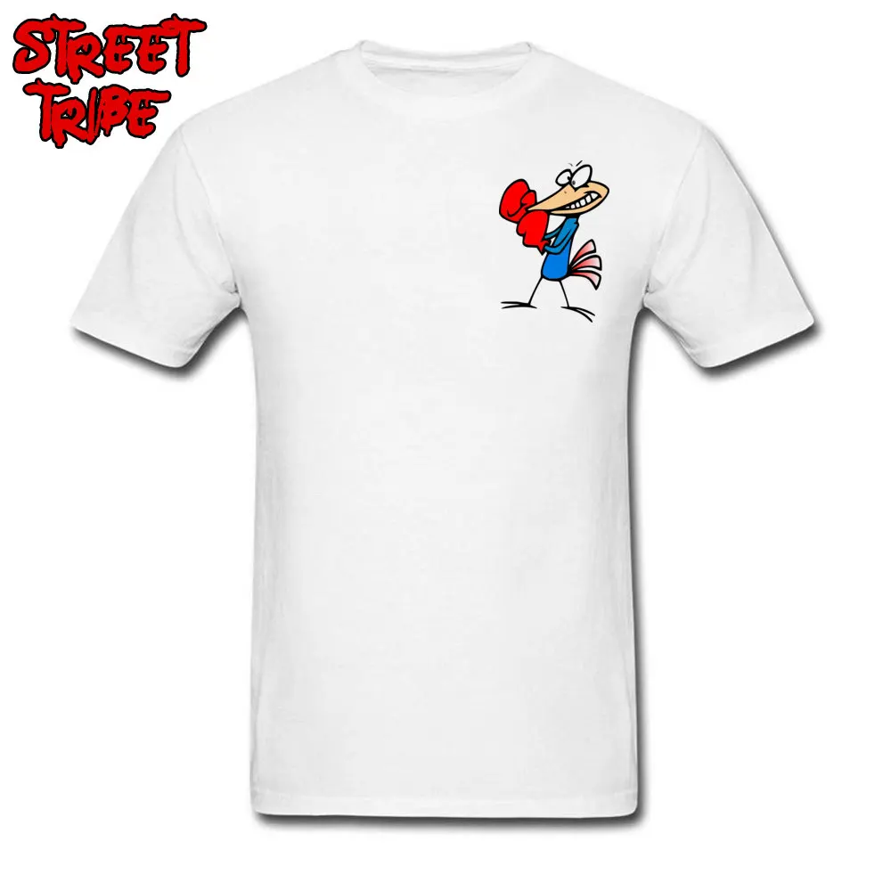 Boxer Bird T-shirt Men's Funny T Shirt Summer Autumn Logo Tshirt Custom Guys Cartoon Tops Simple White Tees Cotton Clothes |