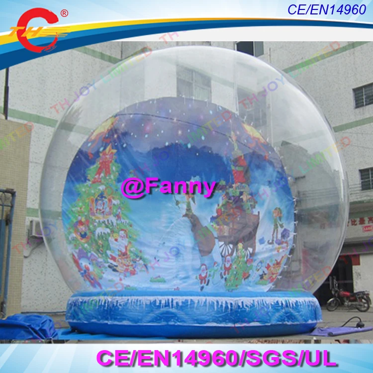 

2m/3m/4m inflatable christmas snowglobe/ inflatable christmas dome balloon photobooth / cheap transparent inflatable bubble tent