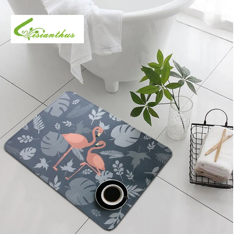 

Nordic Style Doormats Flamingo Cactus Pattern Carpets for Living Room Antiskid Bedroom Area Rugs Kitchen Toilet Mat 50*120cm