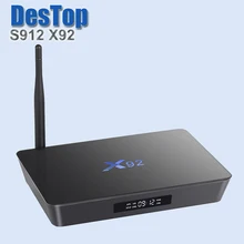 Amlogic S912 восьмиядерный Android 7,1 Smart tv Box 2 ГБ/3 Гб 16 Гб/32 ГБ X92 H.265 3D медиаплеер Bluth 2,4 5,8G WiFi мини-ПК 4 шт