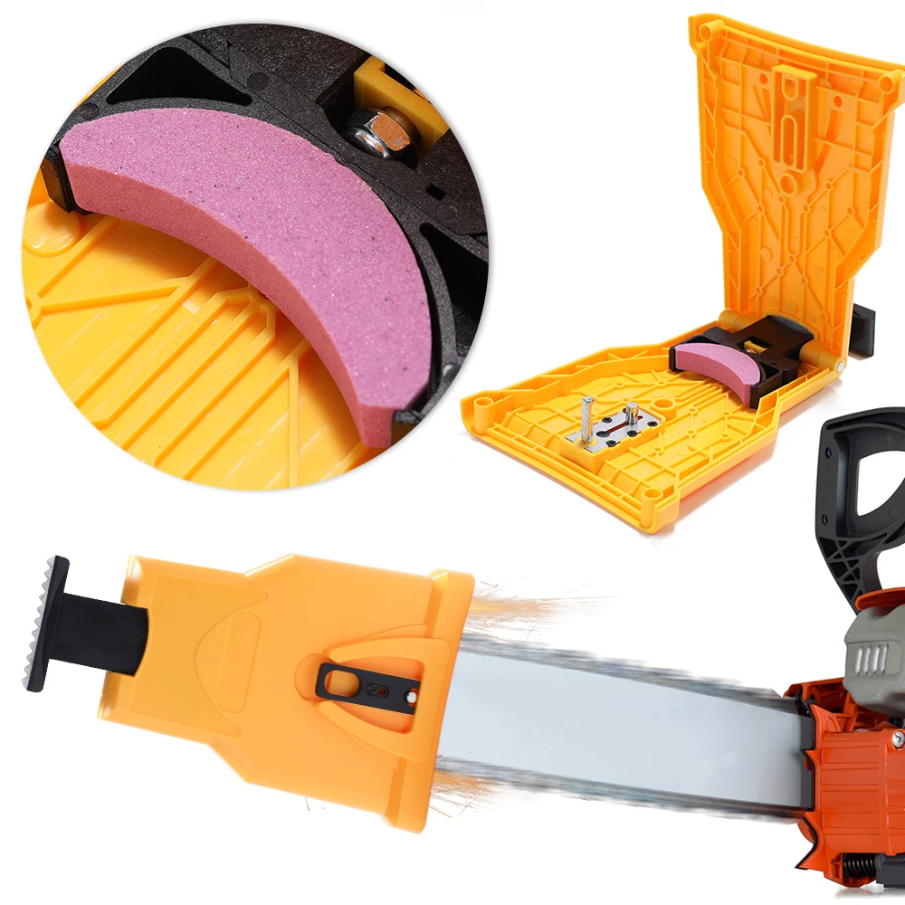 

Professional Saw Chain Sharpening Tool Fast Saw Sharpener Woodworking Sharpen Chain Tools Stone Frame Grinding