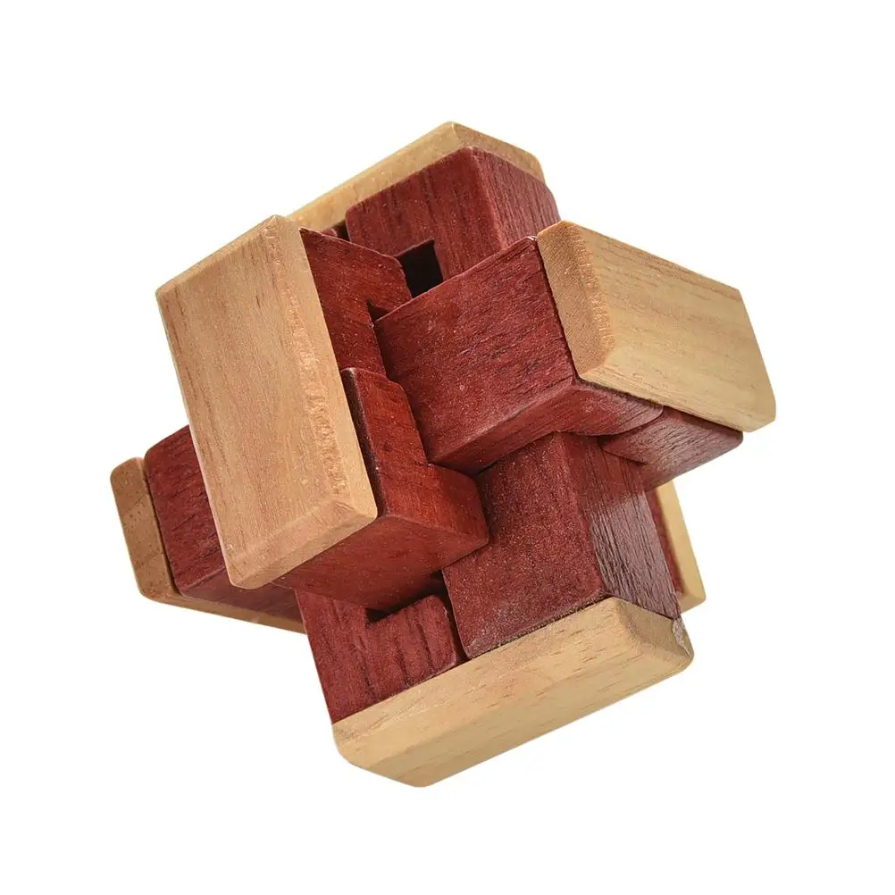 

6 Affinity Adult Mutual Wooden Luban Sticks Toy Chinese Teaser Kongming Brain Lock Educational Learning Toys