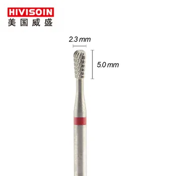 

Spiral cut fine (1410.023)- ISO134 -Tungsten Carbide Burs - HIVISOIN Carbide Nail Drill Bit&Dental Burs