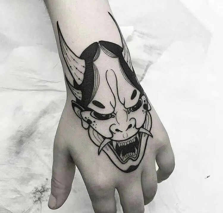 

Waterproof Temporary tatoo sticker myth horn man tatouage temporaire Water Transfer fake tatoo flash tatto for men women