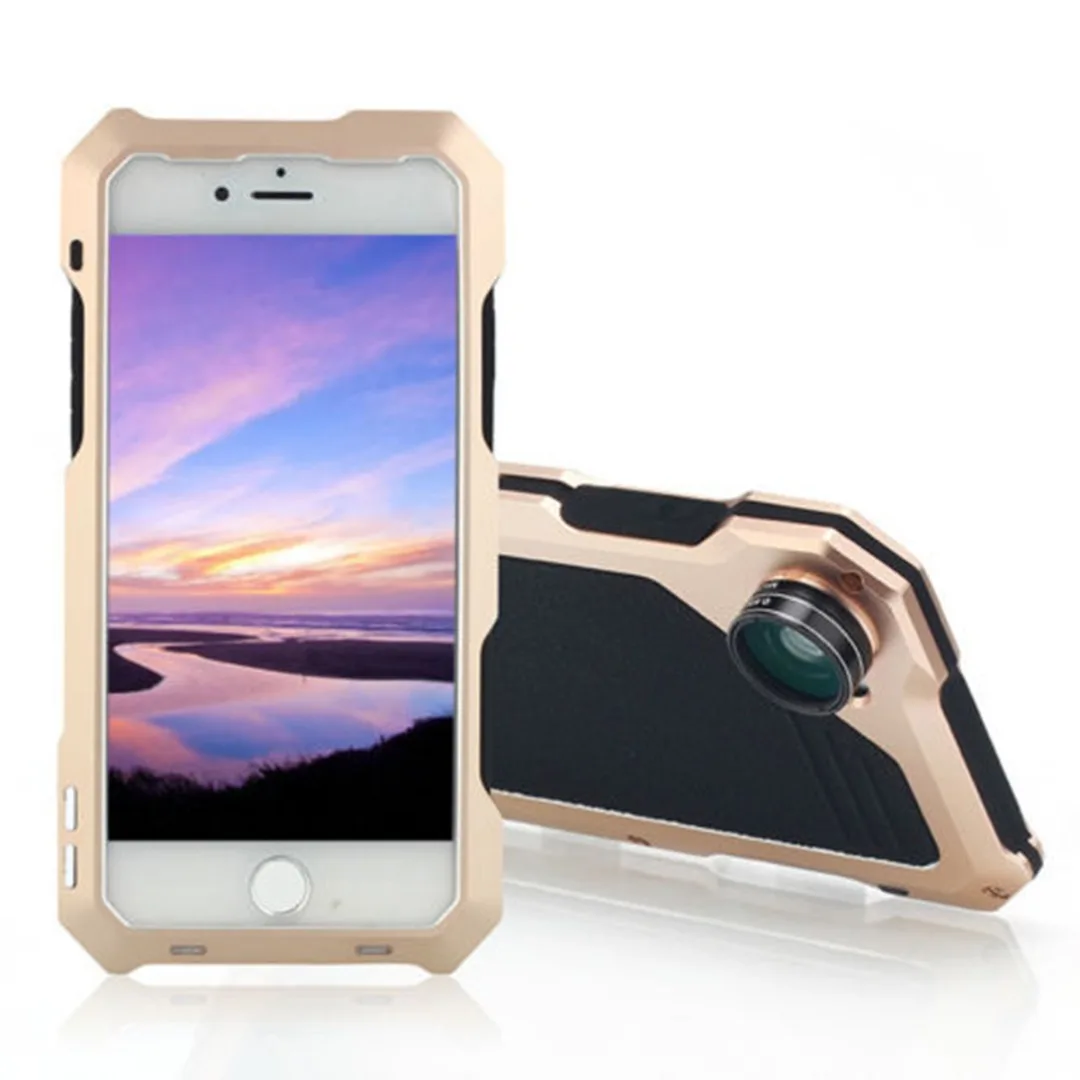 Phone Case For iPhone X XS Max XR Waterproof Shockproof Metal Case Cover+3 Camera Lens Capa For iphone 7 8 plus 6 6S plus Fundas