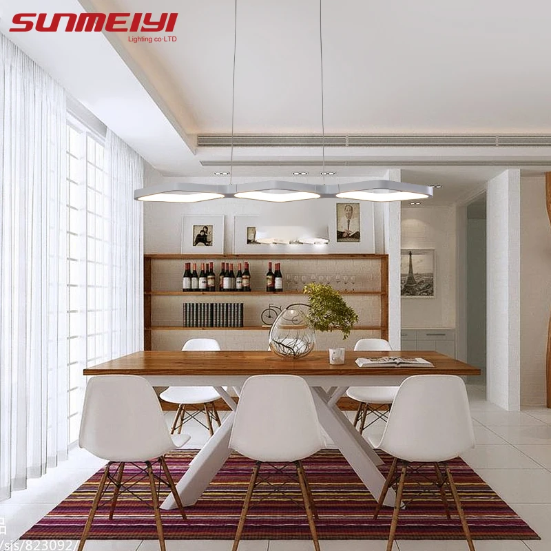  Modern Led Pendant Lamps Living Room Acrylic Fixture Restaurant Bedroom Decorative Pendant Lights L - 32820618176
