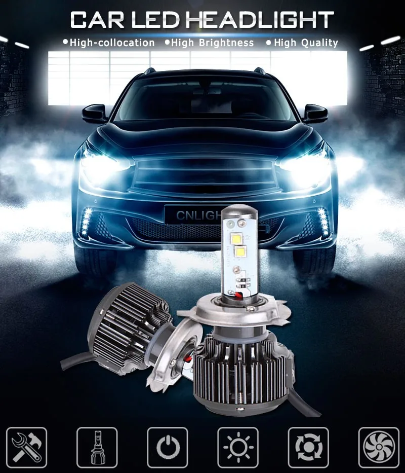 Elglux 80 Вт 9600LM V16 Turbo LED H7 H4 H8 H9 H11 комплект автомобильных фар XHP 70 чипы EMC 9005 HB3 9006 HB4