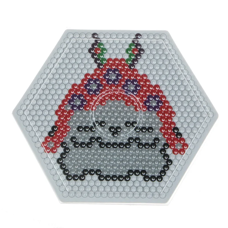 3 шт./компл. 14.5x14.5 см бисера pegboard квадратный Форма Hama Бусины+ Диаметр 15 см круг+ головоломка шестиугольник шаблон для 5 мм Perler Бусины игрушка