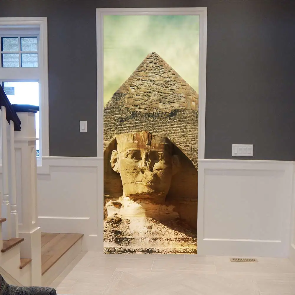 

3D Door Sticker DIY Mural Selfadhesive Wallpaper Removable Waterproof Poster Stickers Home Decor Decals Home Decoration