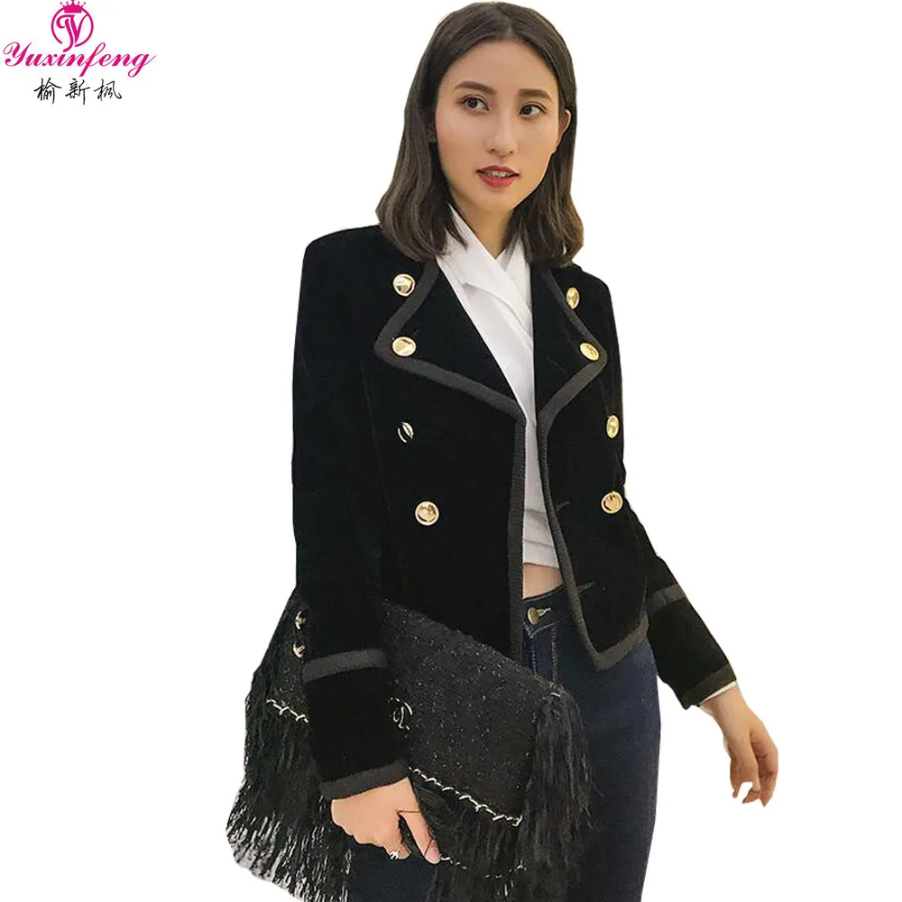 blazer doré femme