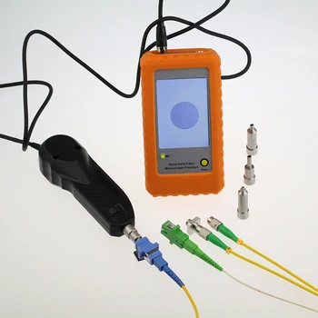 

Handheld Optic Fiber Inspection Probe FVM100 Optical Fiber Video Microscope with 3.5 TFT LCD Display Monitor