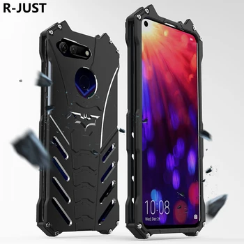 

R-JUST For Huawei Honor V20 Case Cover Luxury Hard Metal Aluminum Alloy Shockproof Armor Phone Case for Honor V20 Back Cover 6.4