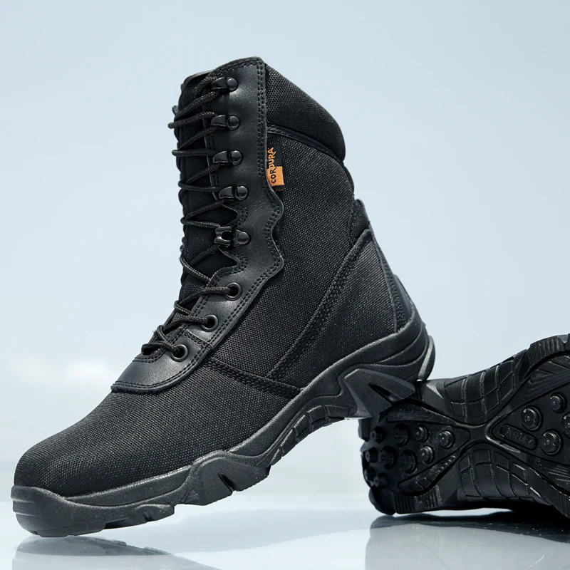 Тактические Военные треккинговые ботинки мужские походные альпинистские спортивные охотничьи черные армейские ботинки мужские походные уличные кроссовки мужская обувь