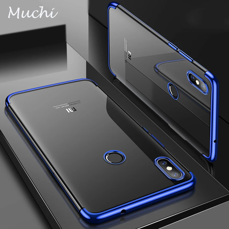 MUCHI For Xiaomi Mi 8 Case Luxury Laser Plating Soft Clear Back Cover Mi8 SE MI8SE Phone Cases |